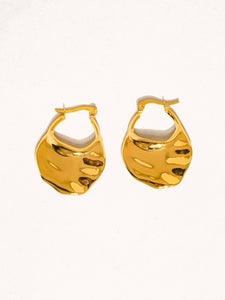 Jinni 18K Gold Non-Tarnish Classic Hoop Earring