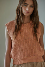 Load image into Gallery viewer, Knit Sweater Sleeveless Buttoned Open Back Vest Top