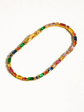 Load image into Gallery viewer, Shiloh 18K Gold Multicolor CZ Chain Bracelet