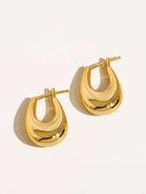 Load image into Gallery viewer, Quinn 18K Classic Droplet Hoop Earring