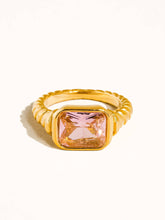 Load image into Gallery viewer, Laverne 18K Gold Non-Tarnish CZ Cocktail Ring