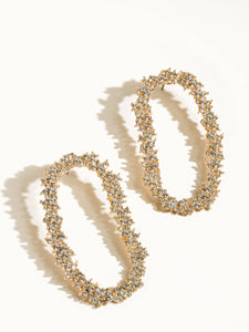 Park Statement CZ Hoop Earrings