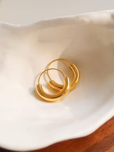 Load image into Gallery viewer, Mackenzie 18K Non-Tarnish U-Shape Hoop Earring