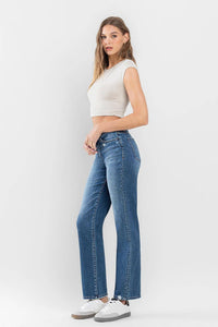 High Rise Relaxed Straight Jeans