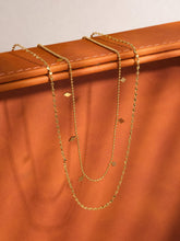 Load image into Gallery viewer, Arômes 18K Gold Non-Tarnish Layered Tassel Necklace