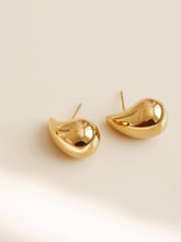 Load image into Gallery viewer, Colette 18K Gold Non-Tarnish Large Huggie Droplet Earring