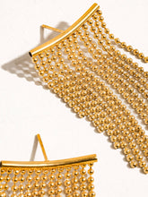 Load image into Gallery viewer, Bryce 18K Gold Non-Tarnish Dressy Tassel Earring