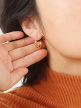 Load image into Gallery viewer, Mackenzie 18K Non-Tarnish U-Shape Hoop Earring