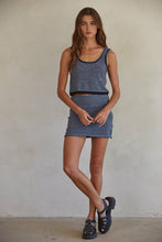 Load image into Gallery viewer, Knit Sweater Striped Round Neck Sleeveless Tank Top