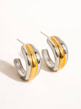 Load image into Gallery viewer, Lazare 18K Non-Tarnish Multi C Hoop Earring
