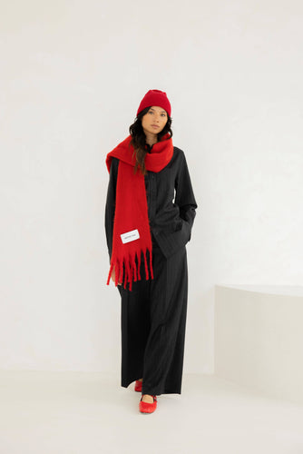 The Stockholm Scarf -Crimson Red