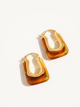 Load image into Gallery viewer, Talia 18K Gold U-Shaped Boho Hoop Earring