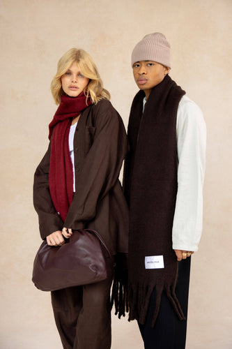 The Reykjavik Scarf - Burgundy Berry