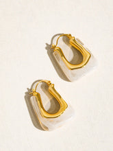 Load image into Gallery viewer, Talia 18K Gold U-Shaped Boho Hoop Earring