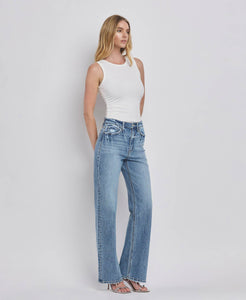 90'S High Rise Wide Jean