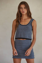 Load image into Gallery viewer, Knit Sweater Striped Round Neck Sleeveless Tank Top