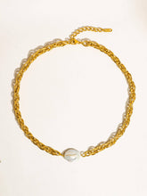 Load image into Gallery viewer, Loan 18K Non-Tarnish Bold Pearl Chain Necklace