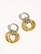 Load image into Gallery viewer, Caster 18K Gold Non-Tarnish Triple Hoop Earring