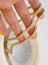 Load image into Gallery viewer, Vern 18K Gold Non-Tarnish Classic Wheat Chain