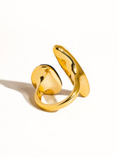 Load image into Gallery viewer, Christophe 18K Gold Vintage Black Agate Stone Ring