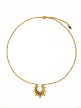 Load image into Gallery viewer, Muse Non-Tarnish Gold Sun Necklace
