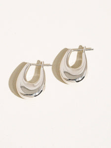 Quinn 18K Classic Droplet Hoop Earring