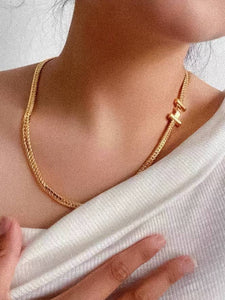 Savannah 18K Gold T Bold Chain Choker