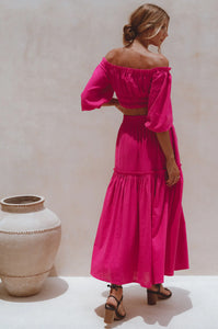 Annabelle Linen Maxi Skirt
