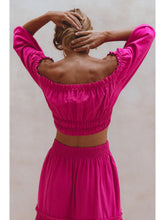 Load image into Gallery viewer, Annabelle Linen Cropped Top