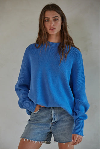 Riley Pullover-Sea Blue