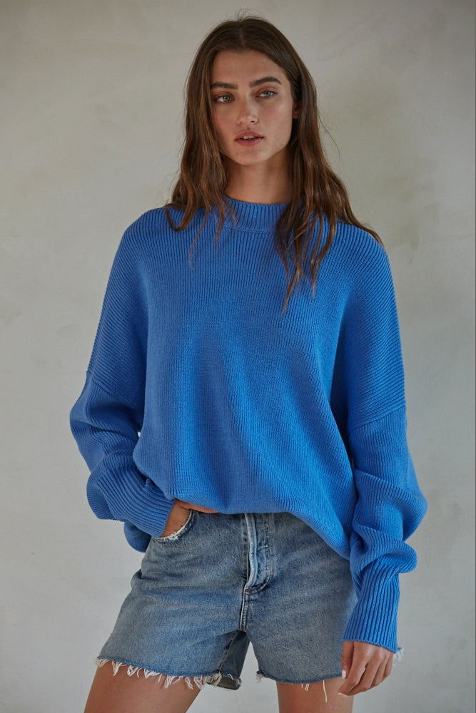 Riley Pullover-Sea Blue