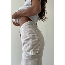 Load image into Gallery viewer, Thin Stripe Cargo Pocket Denim