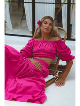 Load image into Gallery viewer, Annabelle Linen Cropped Top