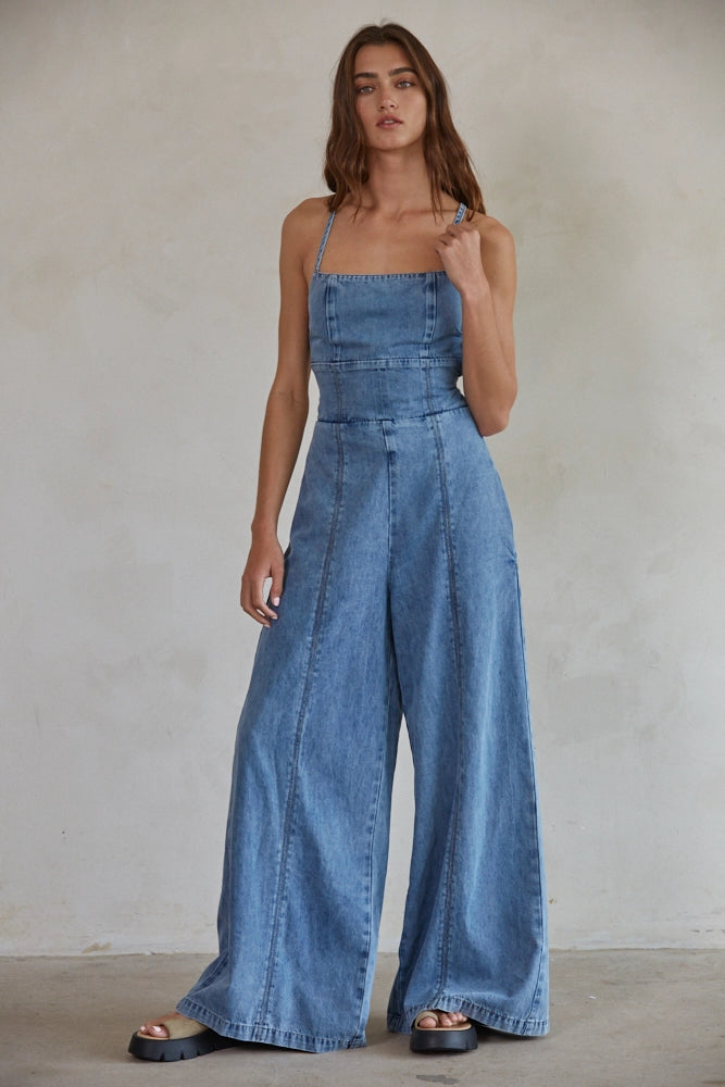 Cher Denim Jumpsuit