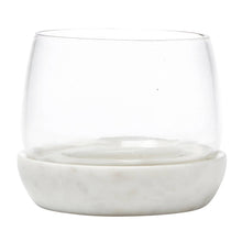 Load image into Gallery viewer, Small White Marble and Glass Bowl
