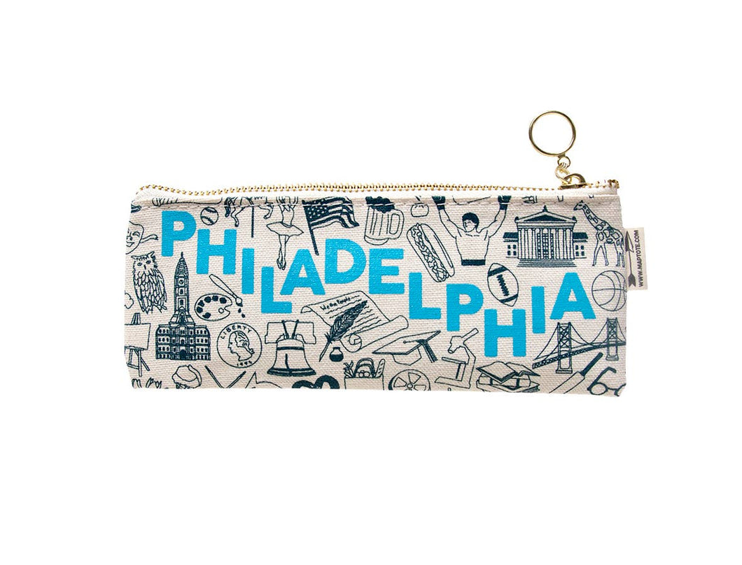 Philadelphia Pencil Pouch Natural