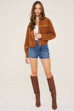 Load image into Gallery viewer, Cognac Cropped Shirt