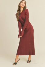 Load image into Gallery viewer, Zinfandel Twist Back Knit Dress