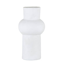 Load image into Gallery viewer, White Paper Mache Vase - Medium
