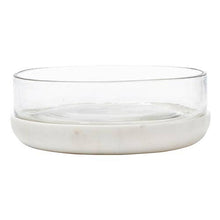 Load image into Gallery viewer, White Marble and Glass Bowl