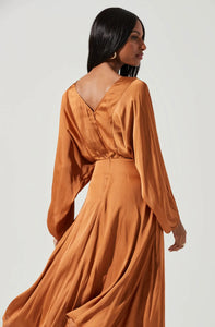 Marin Dolman Sleeve Dress - Amber