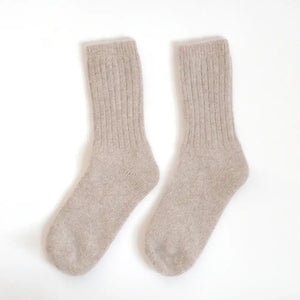 Super Soft Wool Socks - Beige