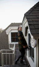 Load image into Gallery viewer, Navy Tartan Fringe Shacket