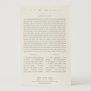 The Lover Journal