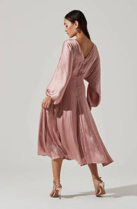 Marin Dolman Sleeve Dress - Mauve
