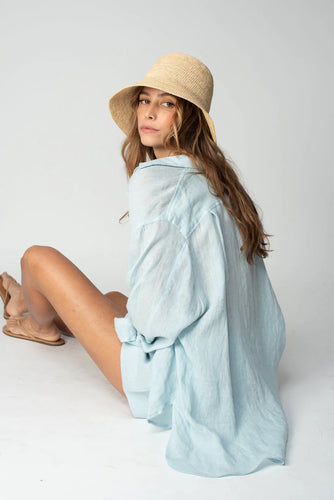 Linen Voile Favorite Shirt- Horizon