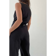 Load image into Gallery viewer, Button Front Linen Jumpsuit