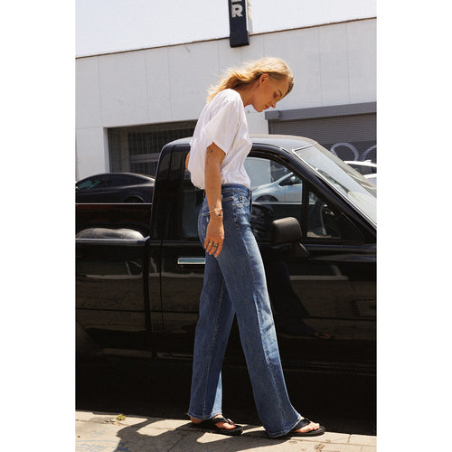 High Rise Slim Wide Leg Jean